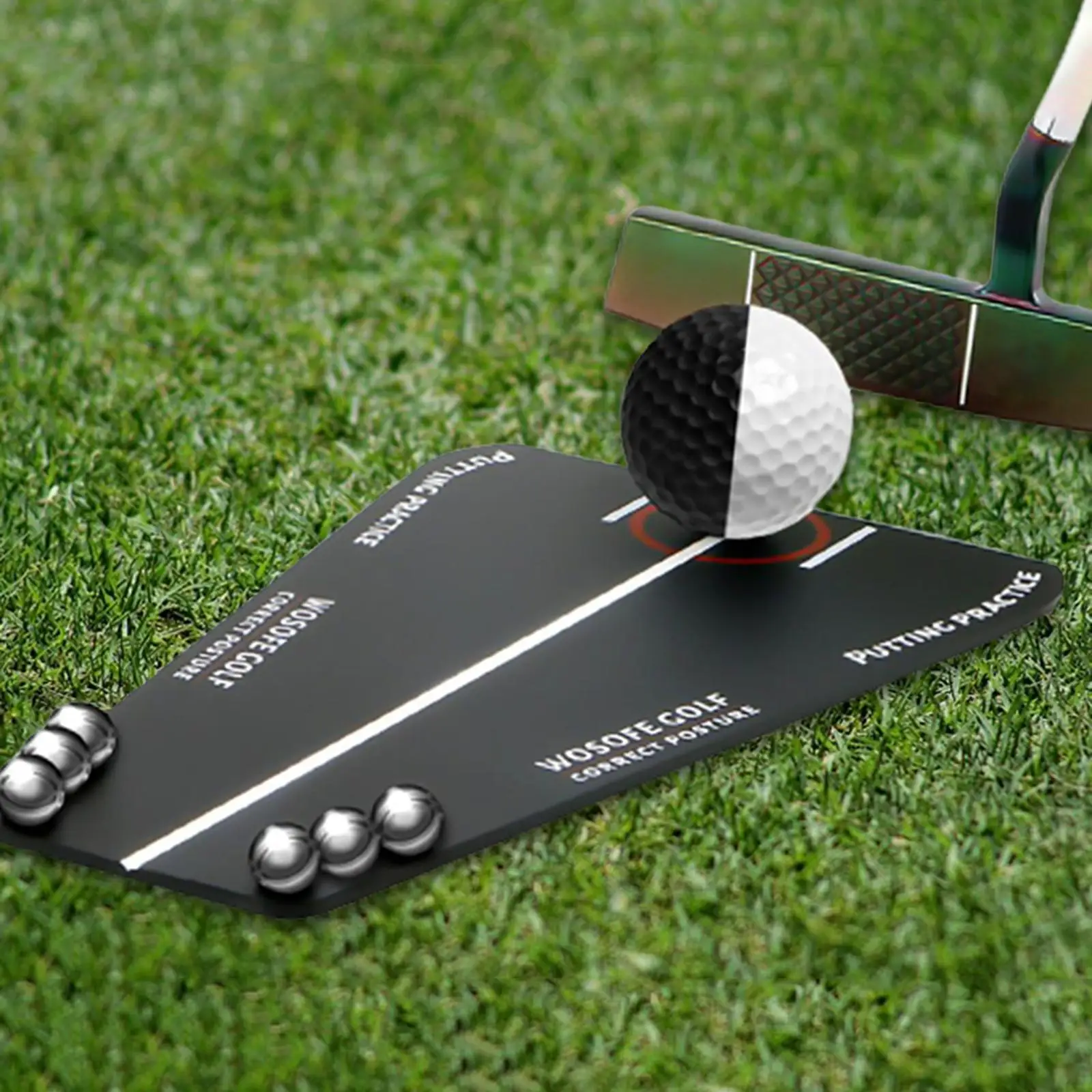 Golf Putting Aid Swing Trainer Putting Alignment Durable Golf Putting