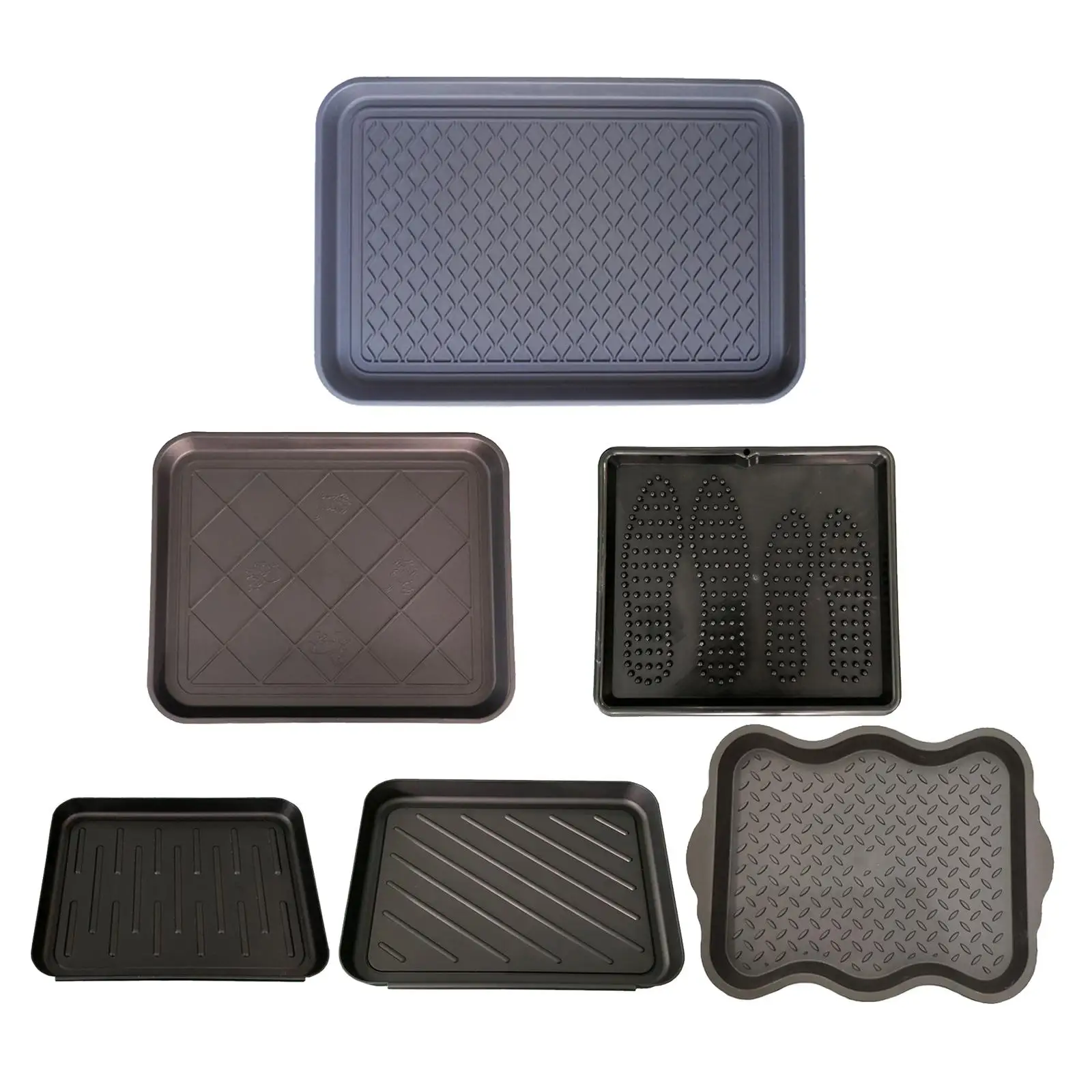 Boot Mat Tray for Floor Protection, Shoe Tray, Boot Drying Mat, Dirt Rug, Dog Water Mat Litter Box Garden Garage Indoor Outdoor