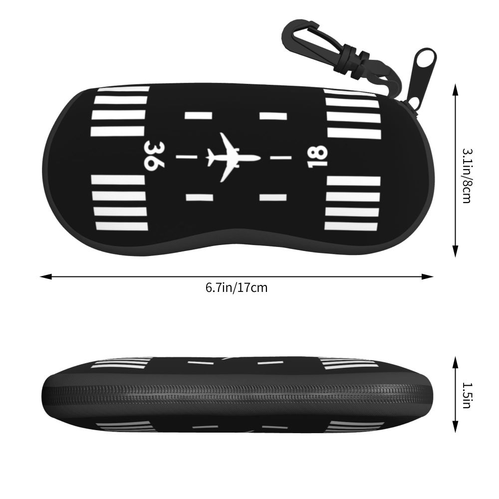 Custom Born To Fly Captain Stripes Sunglasses Soft Case Neoprene Zipper Pilot Air Fighter Shell Eyeglass Case Protective Box