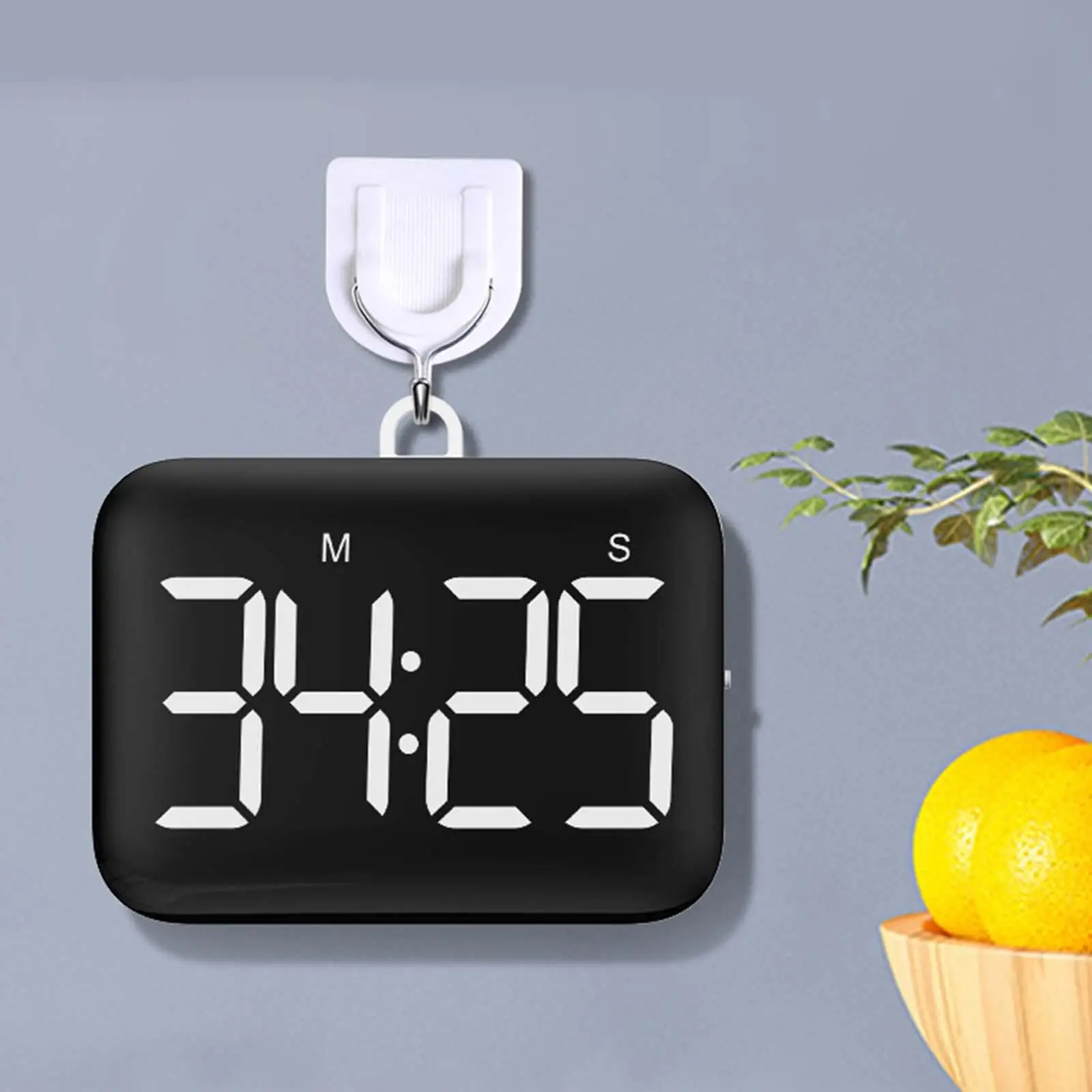 Magnetic Digital Kitchen Timer 3 Level Volume Fitness Cooking Alarm