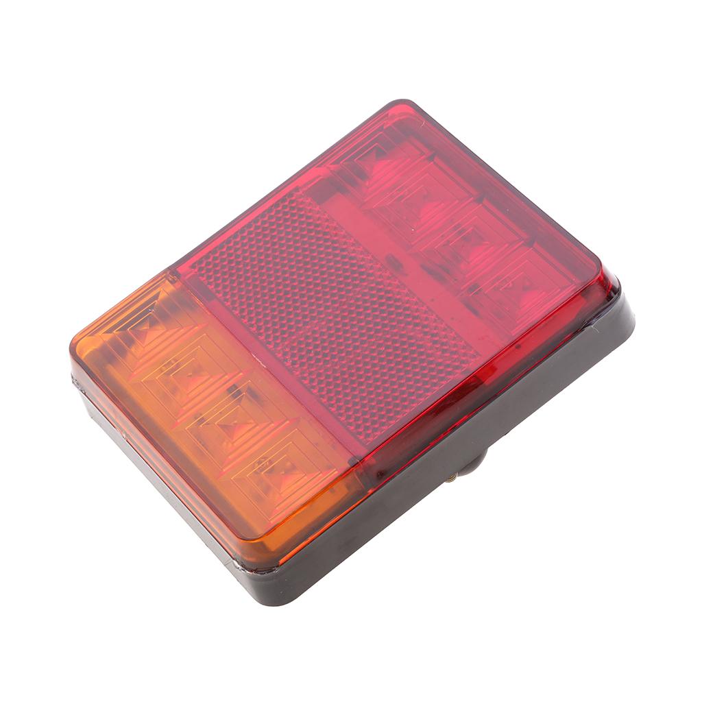 12V 8 Led rear of car Tail Lights Brake Stop Indicator Trailer Truck