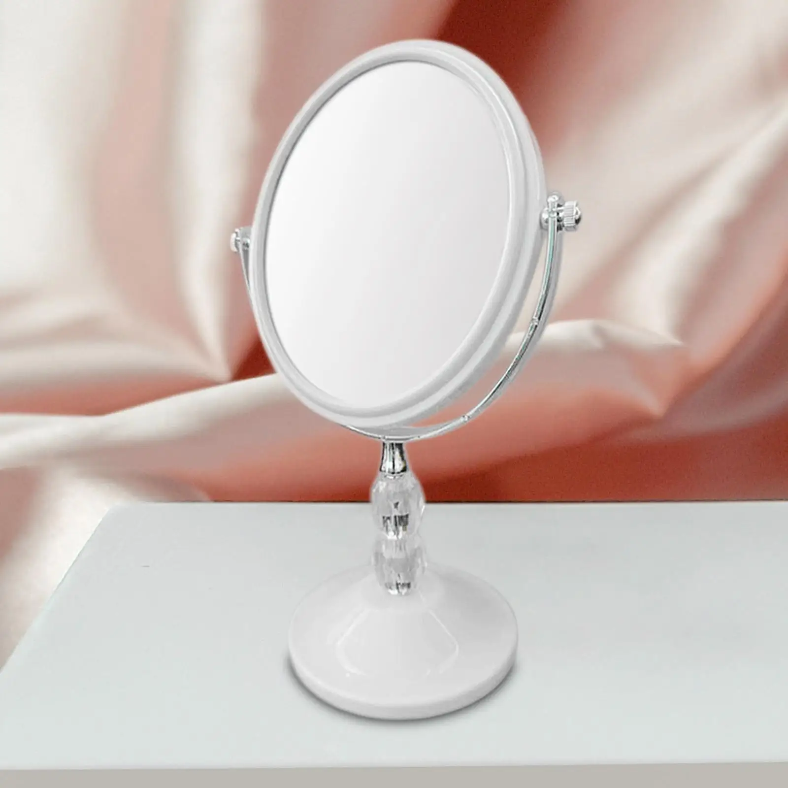 Cosmetic Mirror Desk Mirror Ornament with Stand Makeup Mirror Personal Mirror for Hallway Living Room Dressers Entryway Women