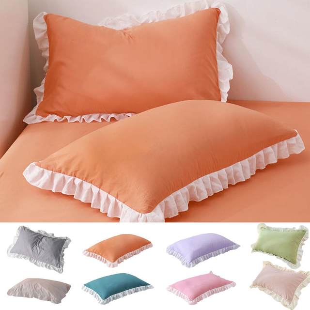 Mini Hemstitch Baby Envelope Pillows 8x8 Red color border [PILLOW ENVELOPE  WHT TRUE RED 8] - $22.99 : battenburg lace store, the home fashion center