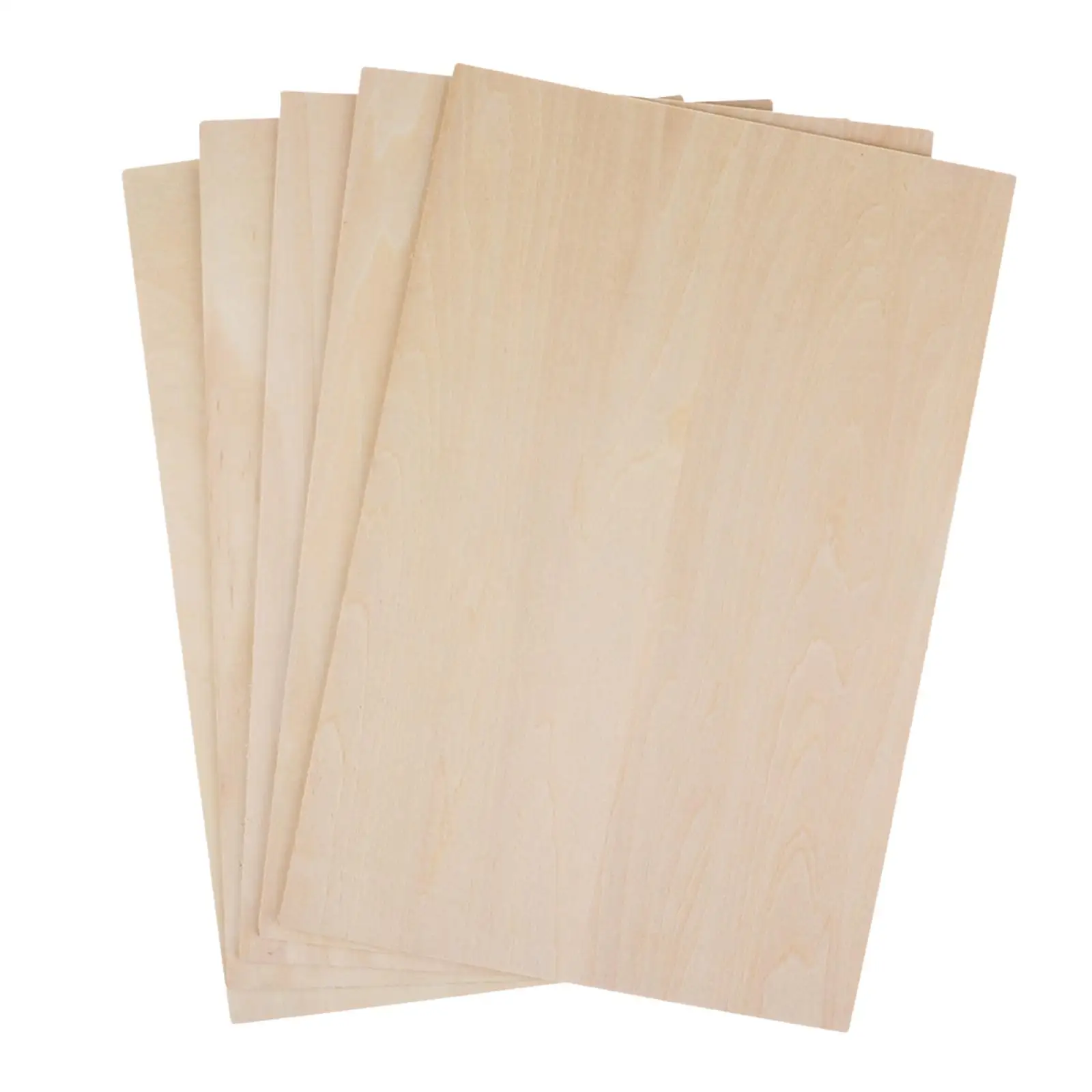 10Pcs Thin Plywood Board Wood Sheets Board Unfinished Wood 200x200x2mm for DIY Project Crafts Miniature Aircraft Sailboat Models