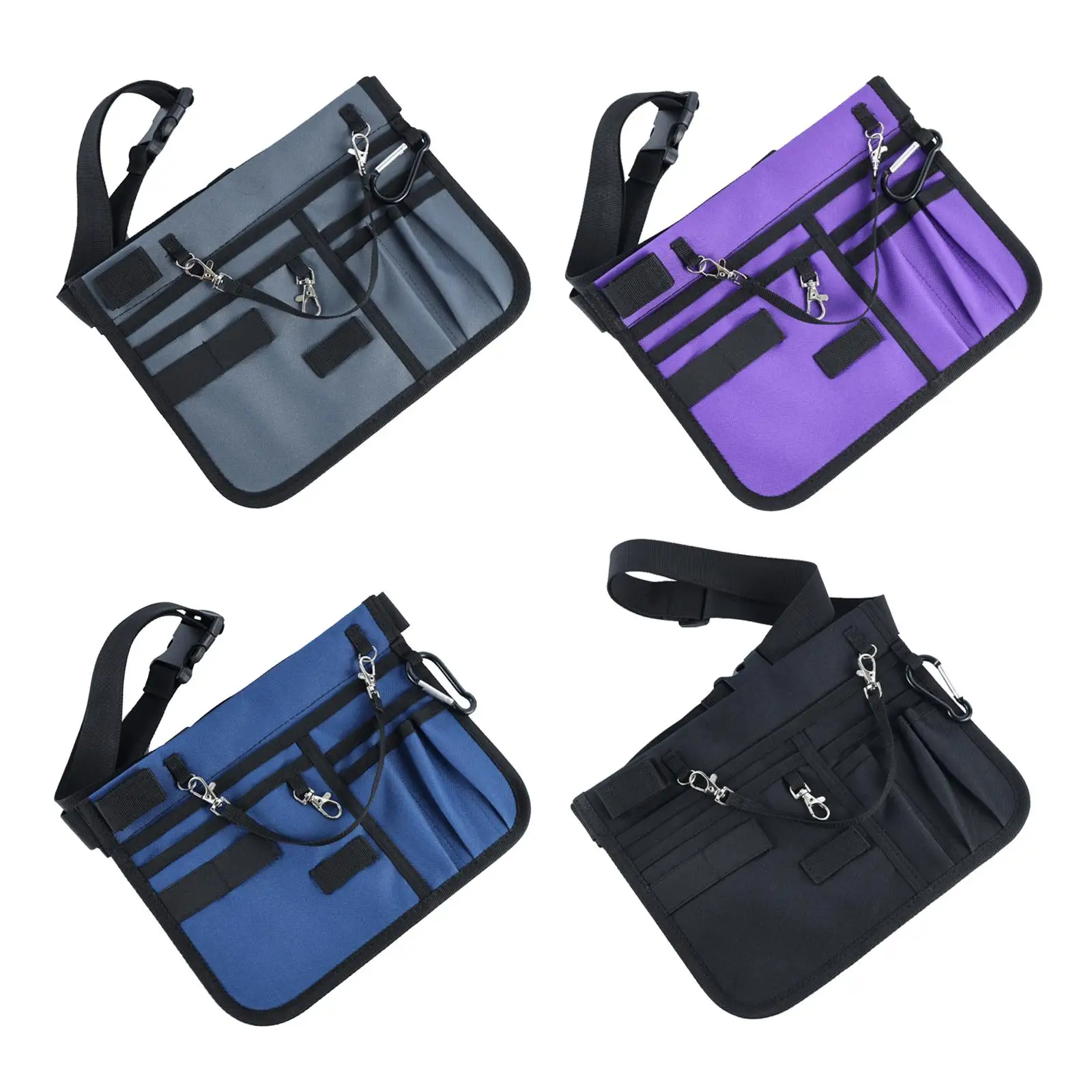 Fanny Pack Nursing Accessories with Adjustable Belt Multifunctional Oxford Cloth Multi Compartment Waist Pouch for Work Supplies