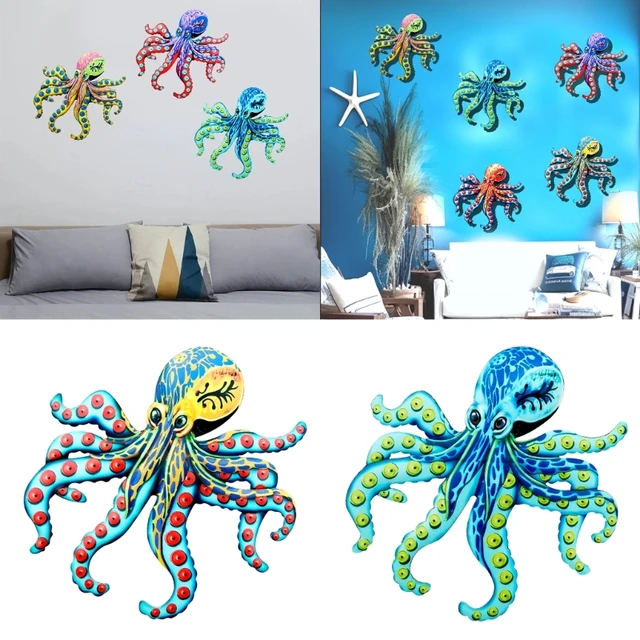 Wall Hanger Octopus Key Holder Octopus Wall Sculpture Key Holder Heavy Duty  Wall Mounted Towel Hooks Key Hanger Vintage Wall Dec - AliExpress