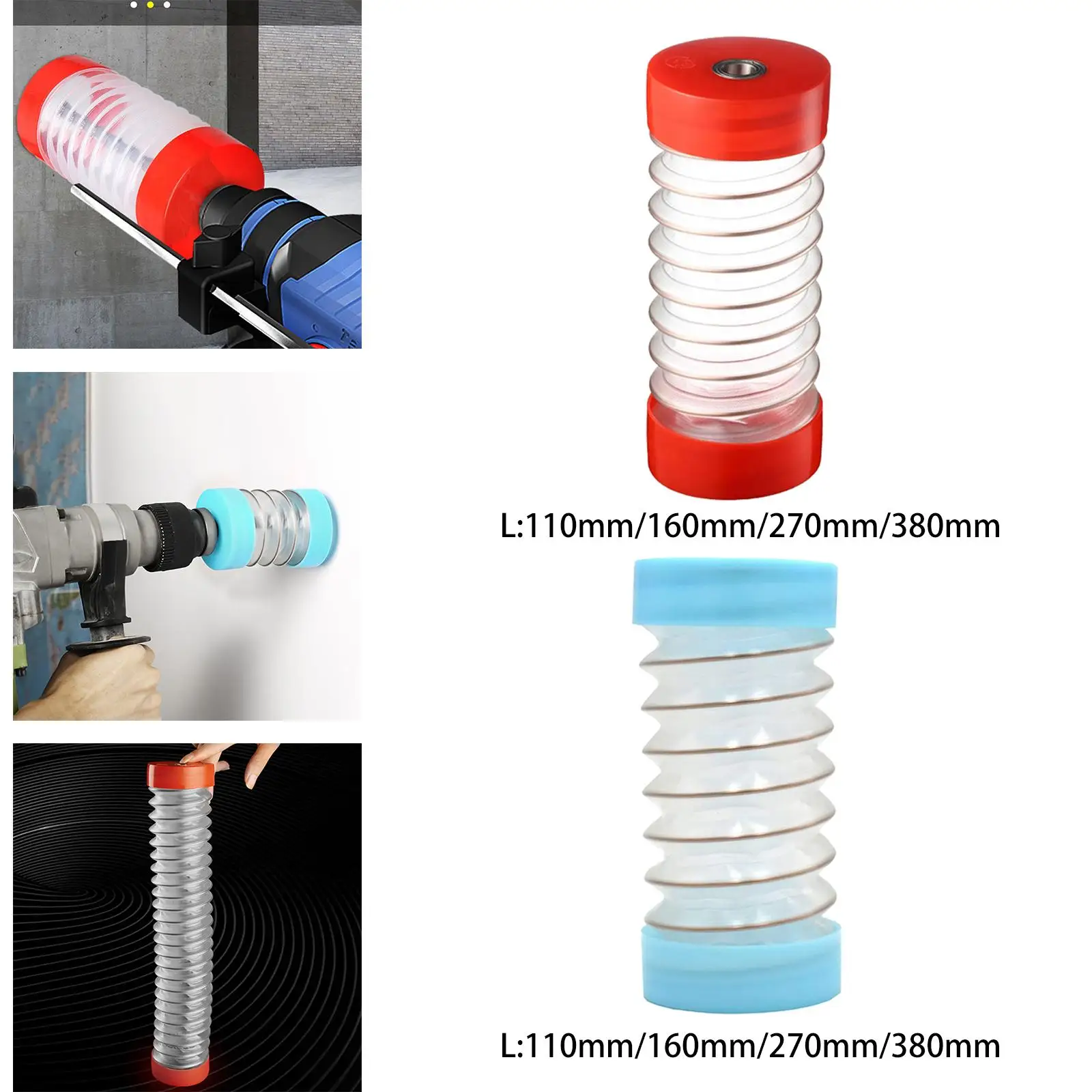 Electric Drill Dust Cover Collector Scalable Wall Dust Collector Drill Bowl Dustproof Device