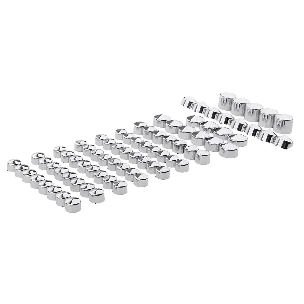 Chrome Bolts Toppers Caps Kit For 1991-2012 Harley  Glide Twin Cam