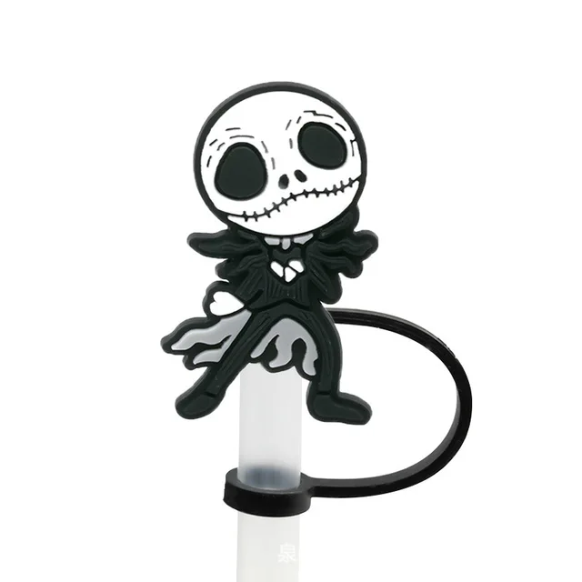 Halloween Straw Silicone Stoppers Cartoon Ghost Skull Reusable Straw Covers  Splash Resistant Drinking Straw Caps Halloween Gifts - AliExpress