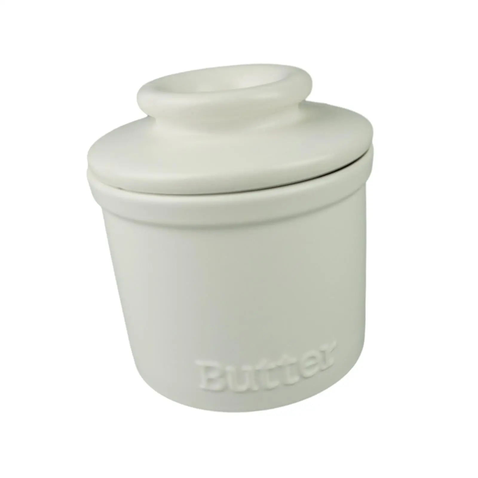 Butter Crock Smooth Glaze Ceramic  Keeping Case with Lid Butter Container
