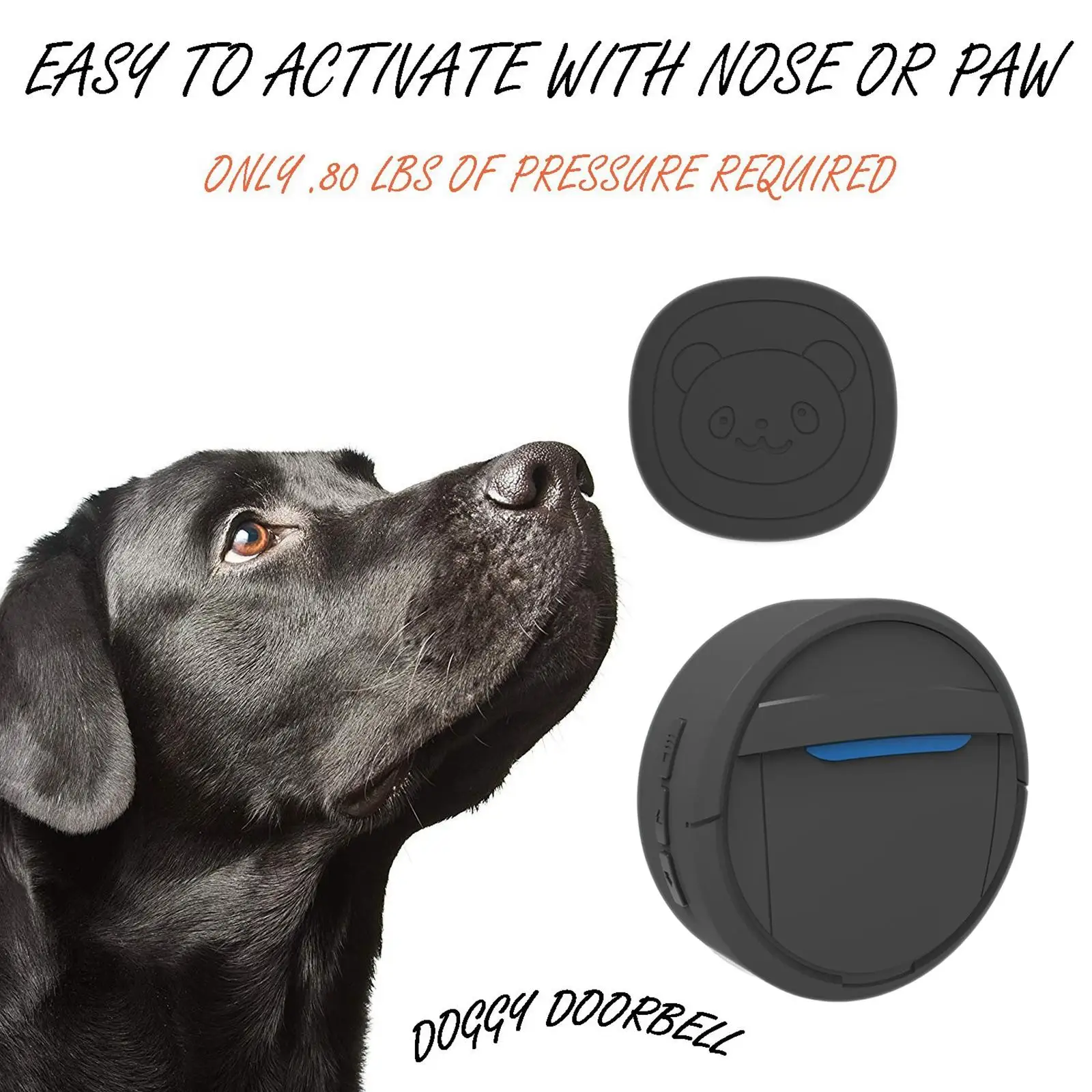 Wireless for Pets Dog Door Bell Wireless Doggy for Training with