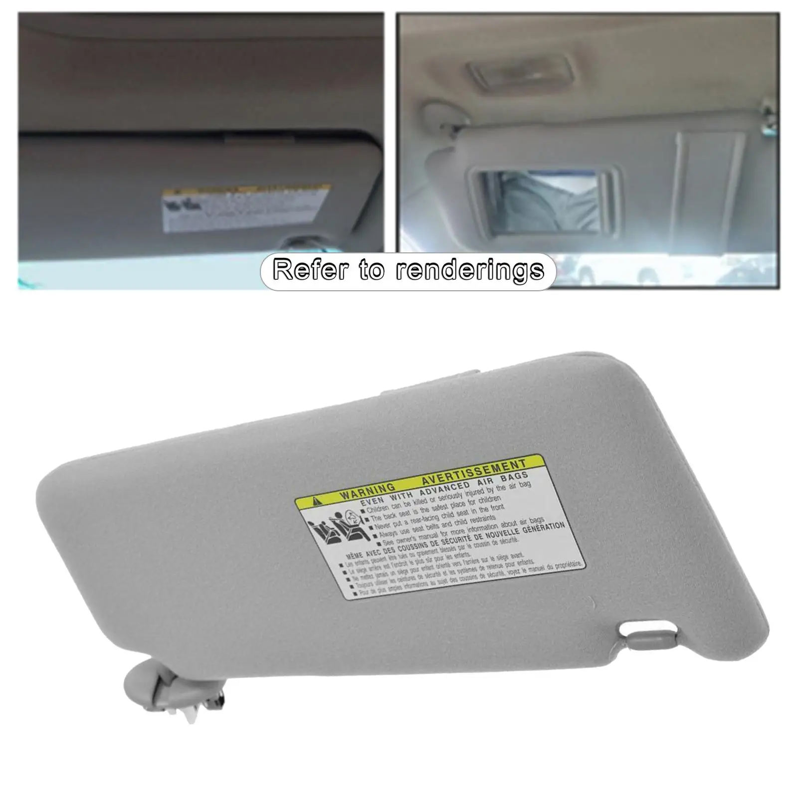 74320-06800-B0  0004002-30706-B0 Passenger Side  Visor for   2007-2011 Auto Accessories Car Parts