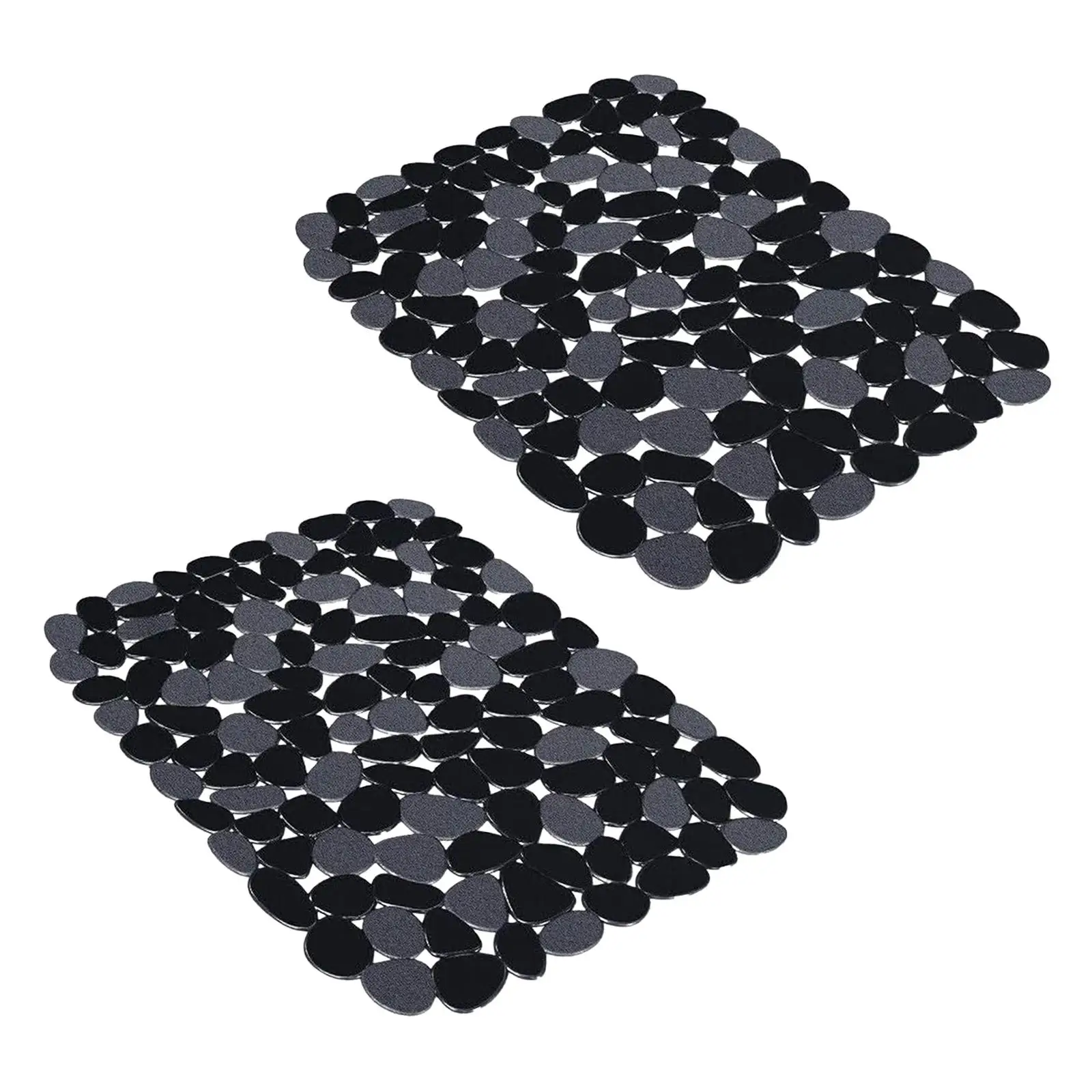 2x Pebble Sink Mat Protective Cover Drainage PVC Sink Mat Sink Protector Mat for Glassware Dishes Plates Countertop Stemware