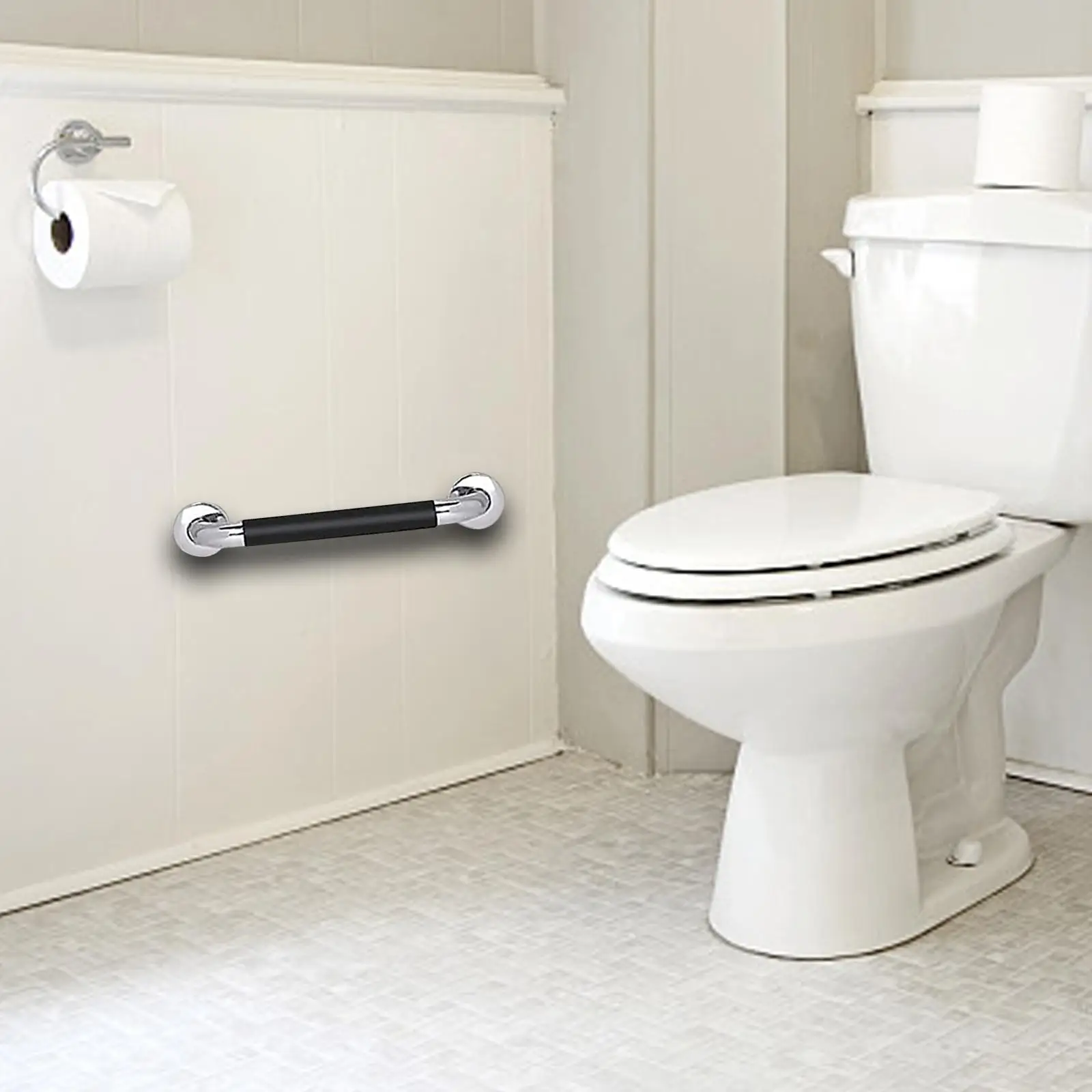 Shower Grab Bar Handle for Bathtub, Toilet, Bathroom 25inch Balance Assist Shower Grab Bar