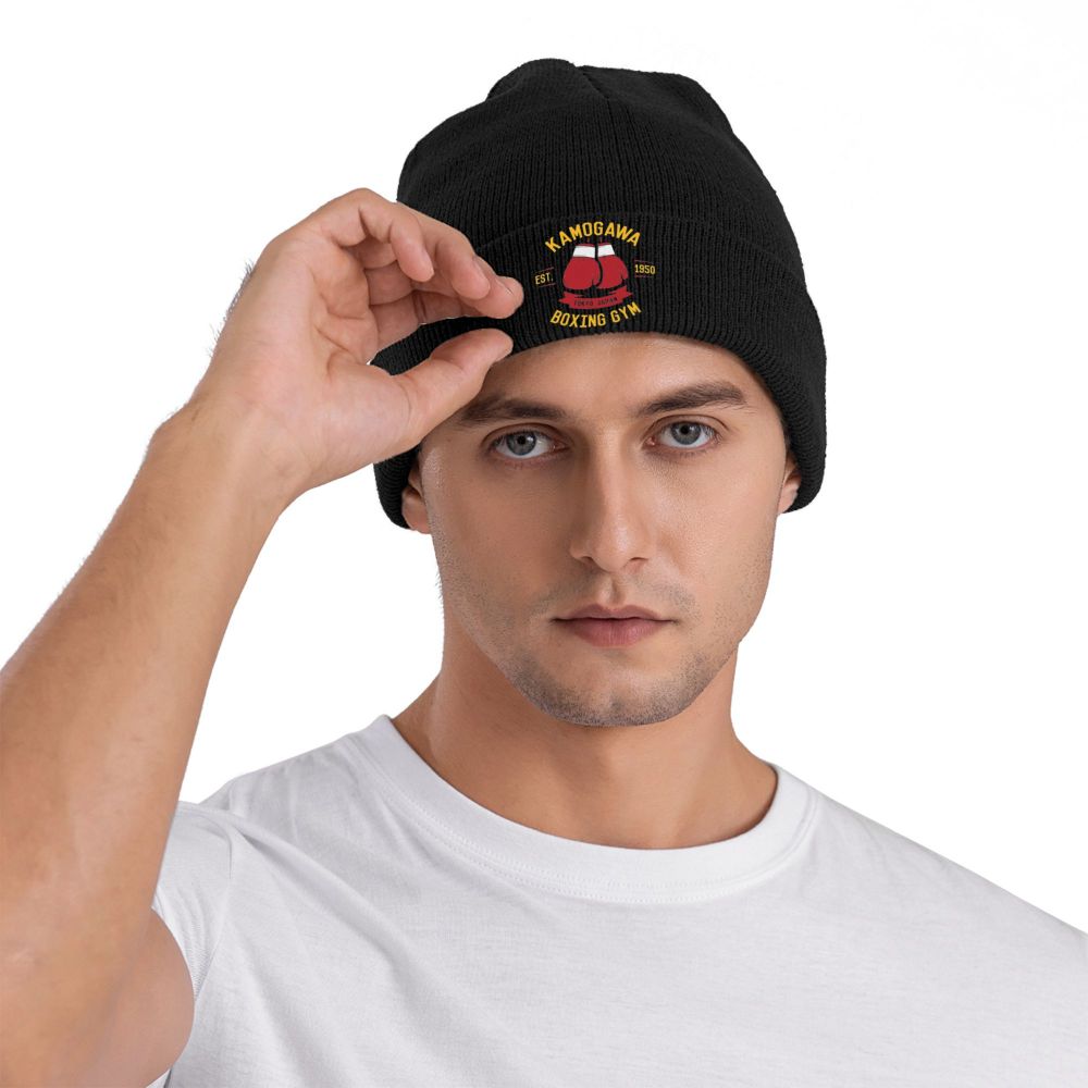 Hajime No Ippo Anime Gestrickte Hut Beanie Herbst Winter Hut Warme Neue Kamogawa Boxhandschuhe Caps Männer Frauen – Detail 4
