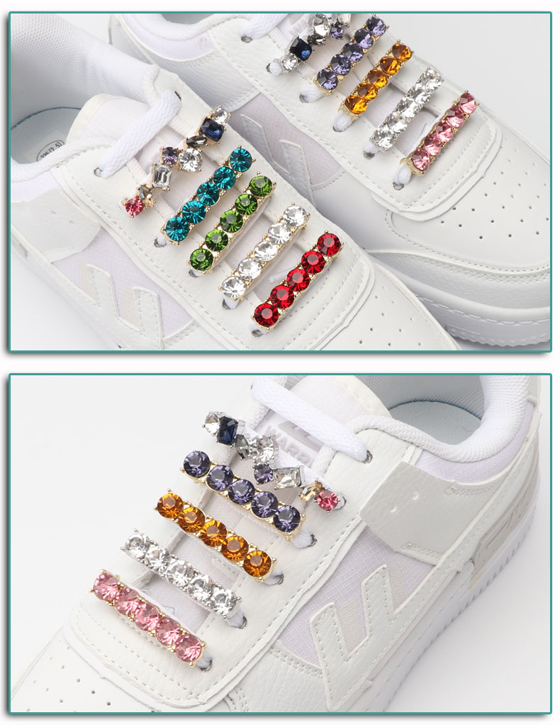 1 piece Diamond Decorative Shoe Clips Shoelace Clips for Sneakers Shoelaces DIY Faux Pearl Shiny Rhinestones for Girl Women