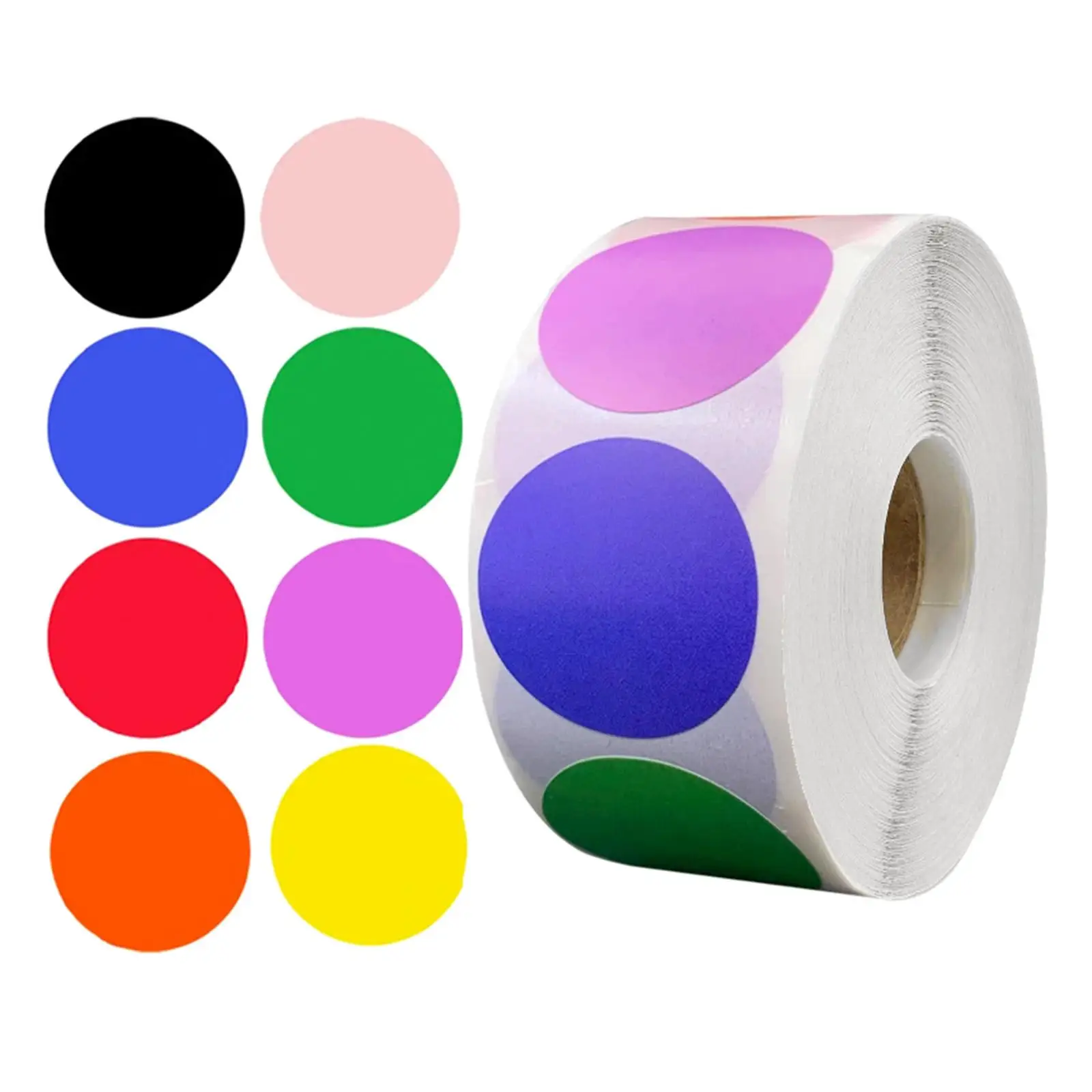 Small 25mm Round / Circular Colour Code Dots /Circles Stickers Sticky Labels