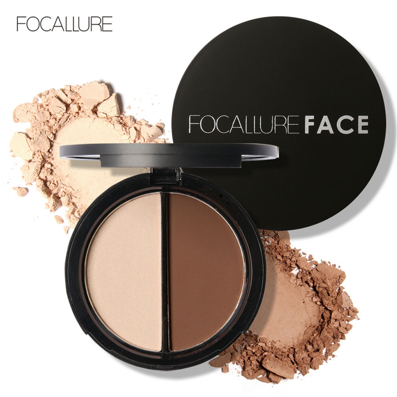 Best of FOCALLURE Face Bronzer Highlighter Brighten Pressed Powder Waterproof Long-Lasting Matte Face Contouring Powder Makeup Cosmetics Reviews & Tips