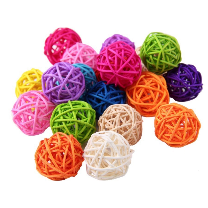 Title 4, Pet Bird Chewing Bird Rattan Ball Toy For Par...