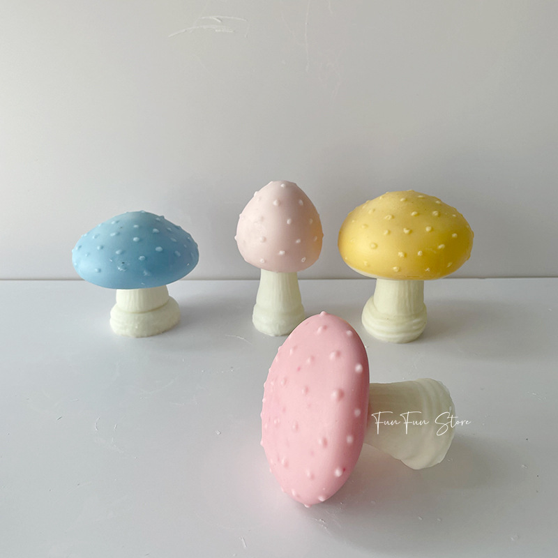 Description Picture 5 of item3D Mushroom Candle Silicone Mold DIY Gypsum Vegetable Handmade Soap Plaster Aromatherapy Candle Diffuser Stone Gift Decoration