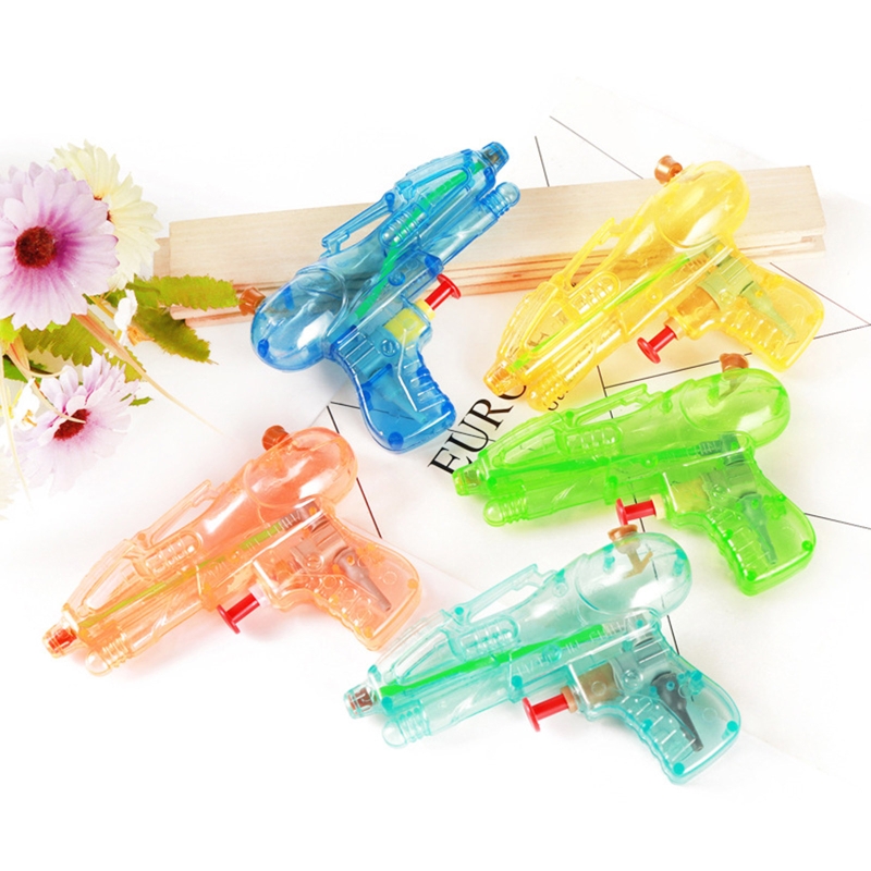 5 Pieces Plastic Water Guns Squirt Water Guns Children's Toy Plastic Guns Color Random for Outdoor Beach Swimming Pool