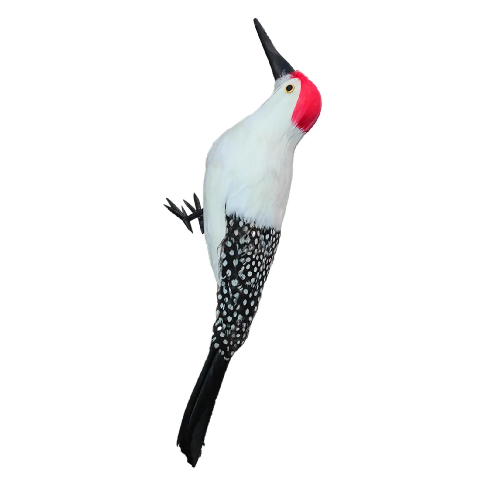 Simulation Woodpecker Spring Toys Handcrafted Outdoor Art Faux Cute Art Gift Decor Model for Home Garden Yard Patio Outdoor