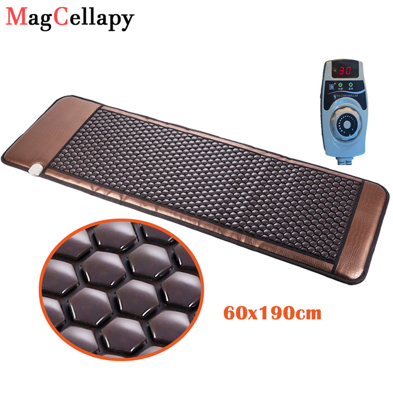 Best of Far Infrared Heating Pads Natural Tourmaline Mattress Germanium Stone Heating Mat For Back Pain Relief With Controller Show Temp Reviews & Tips