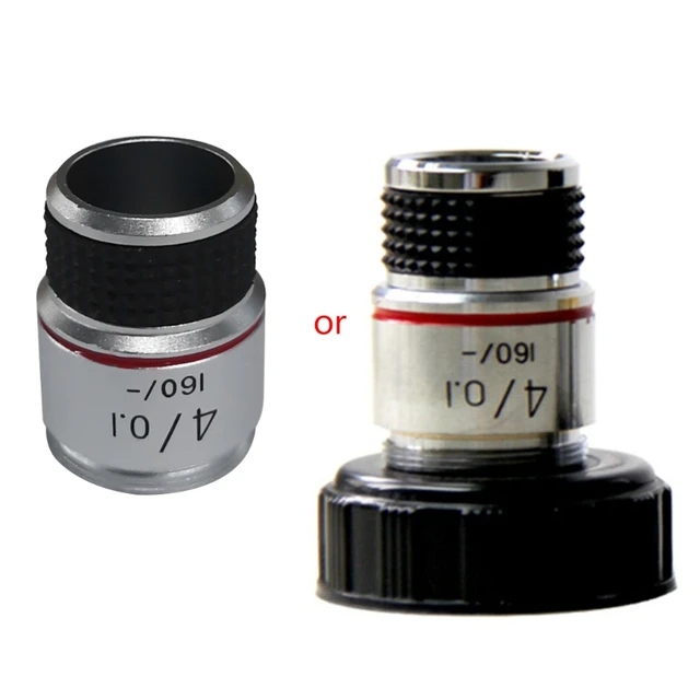 Biological Microscope, 40X Achromatic Objective Lens for Biological  Microscope Mounting Size 20mm with Box, Microscope