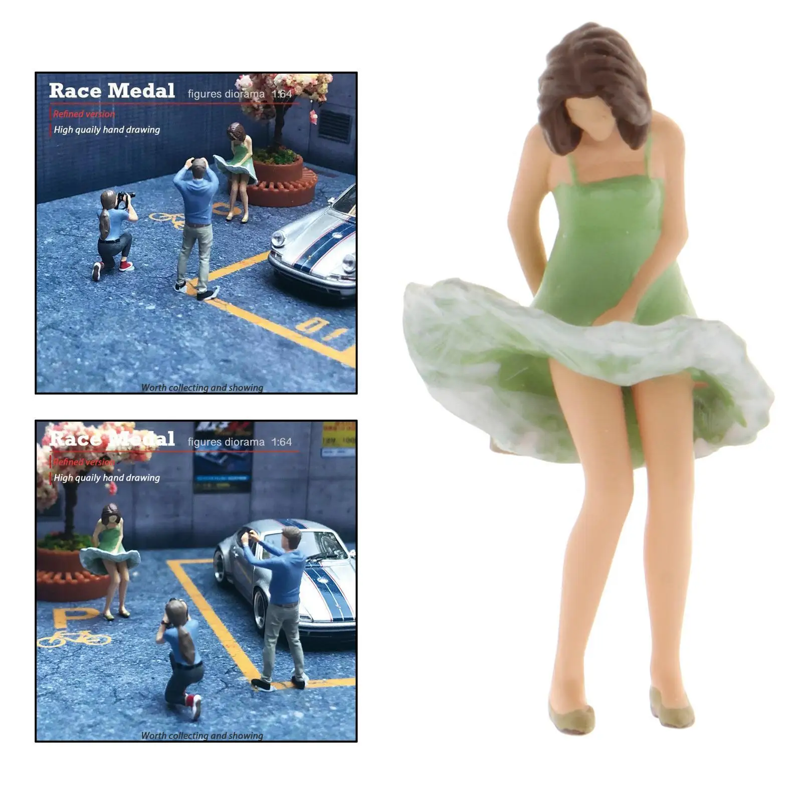 RM :64 Scale Men Boy Girl Scene Model Miniature Character Model