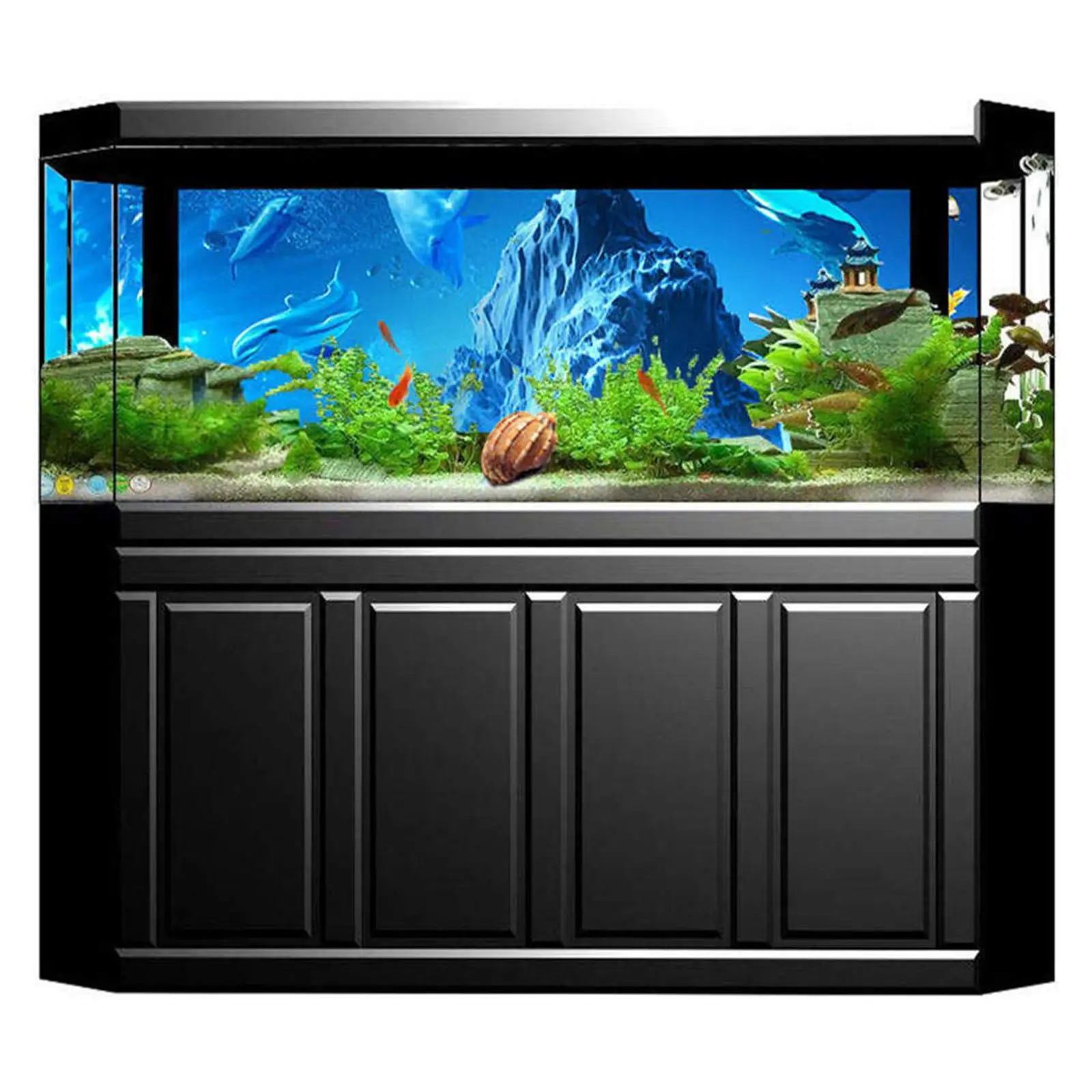 Aquarium Background Poster Painting Landscape Fish Tank for Aquarium Fish Tank Decoration