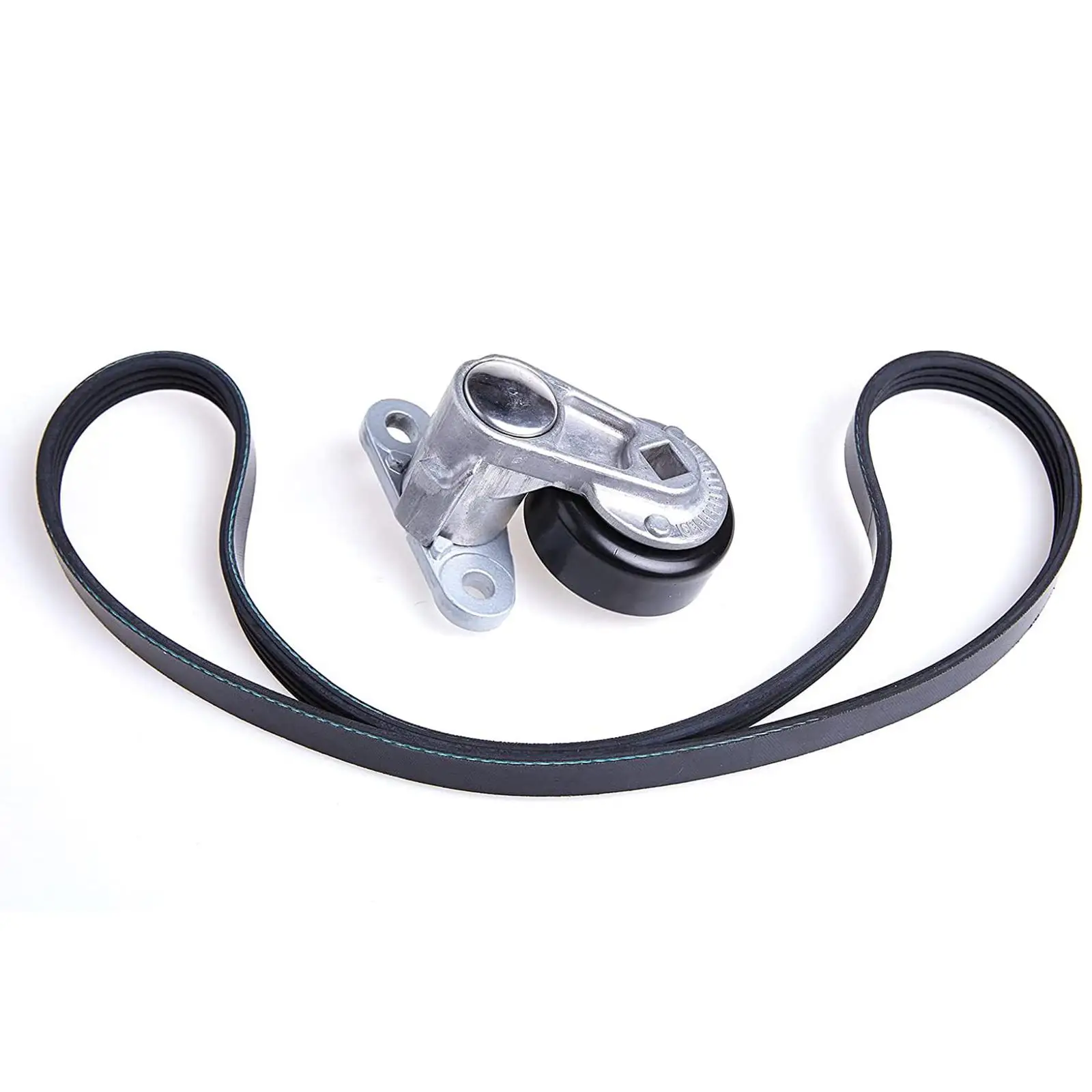 Serpentine Drive Belt Tensioner Kit Repair Parts for GMC Sierra 2500 3500 Yukon Stable Performance Easy Installation