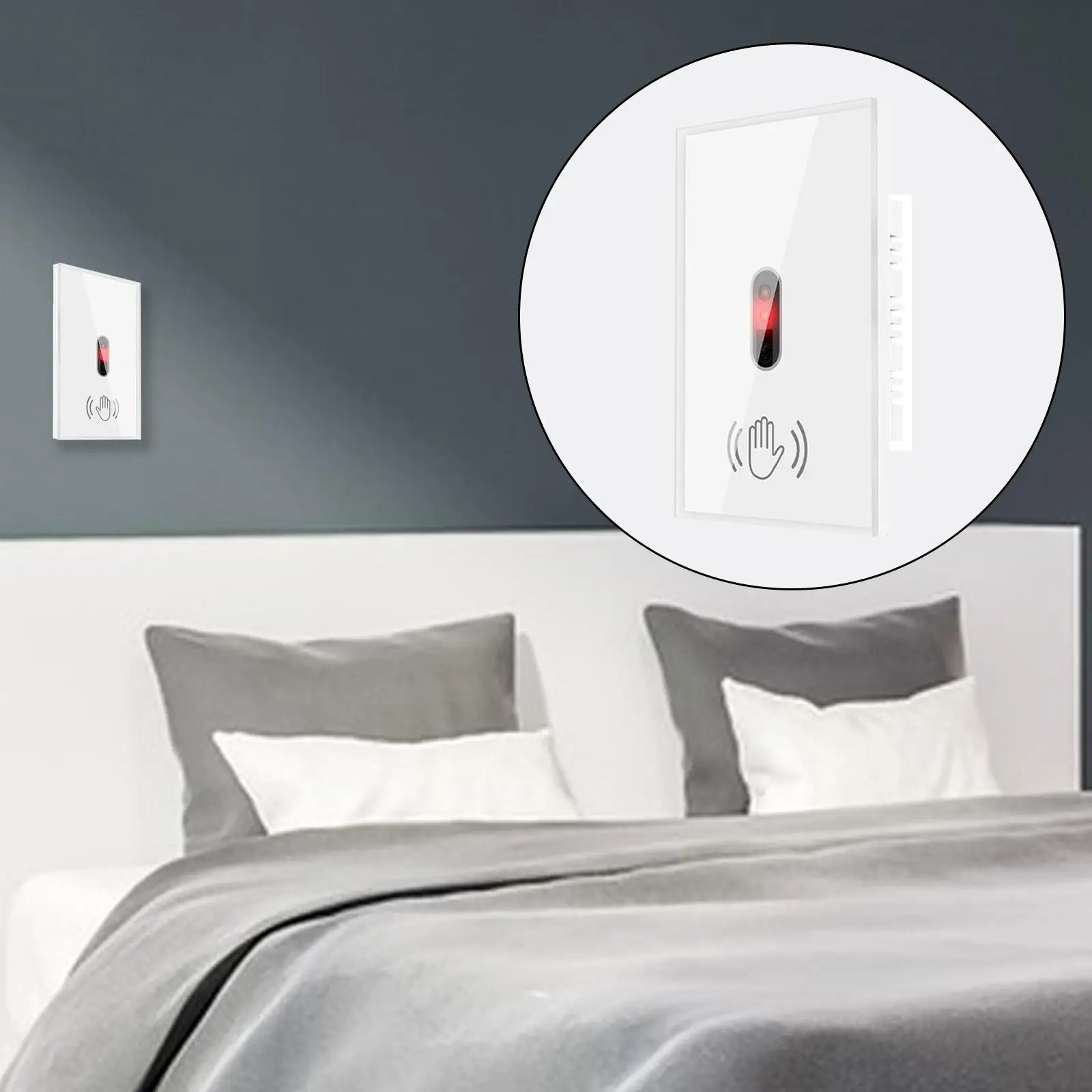 Motion Sensor Switch, No Need Touch Waterproof Easy Install Standard Infrared Touchless Switch, 110 V US Standard 10A