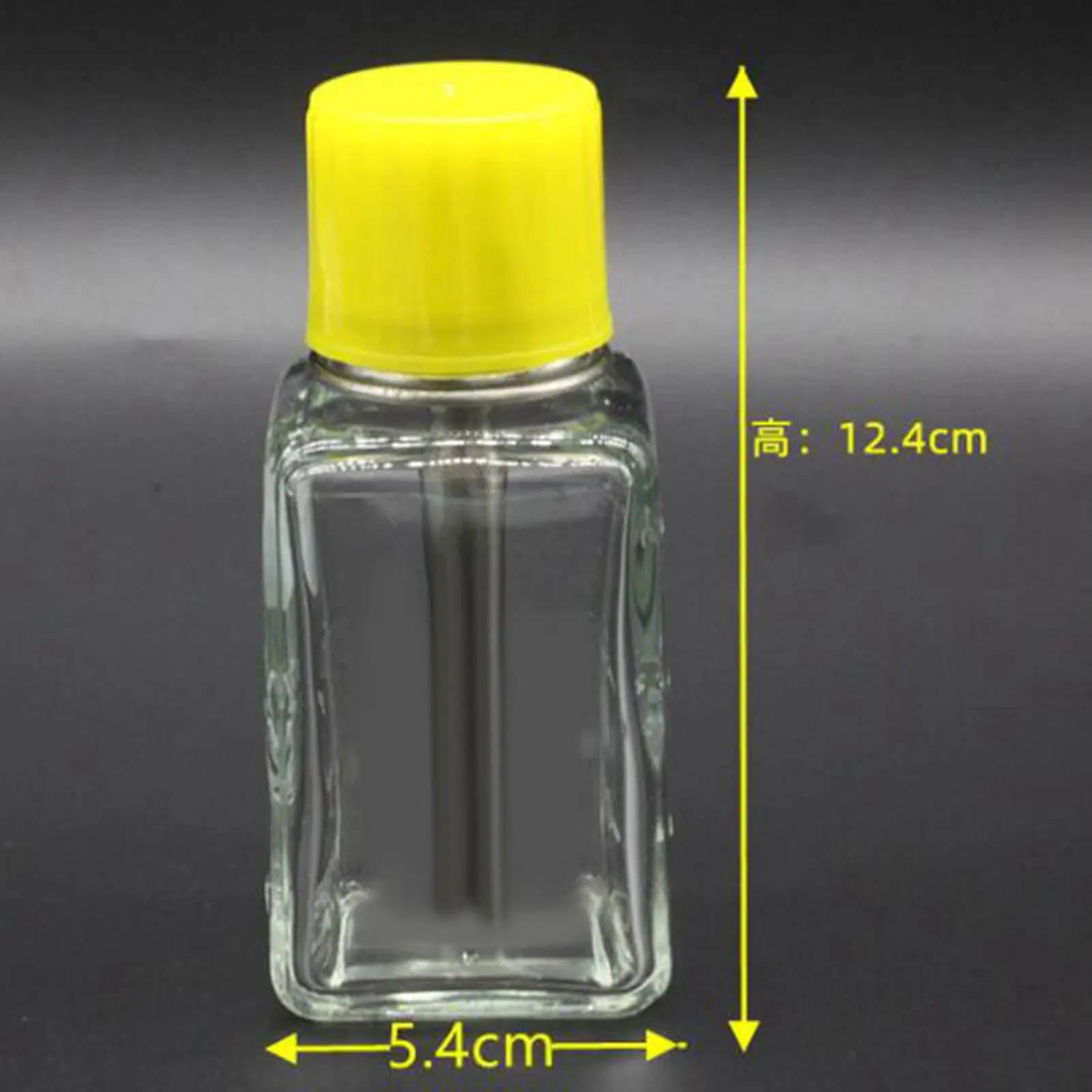 Press Type Liquid Pump Dispenser Clear Professional Empty Refillable Bottle Glass Pump Dispenser Bottle for Manicure Store