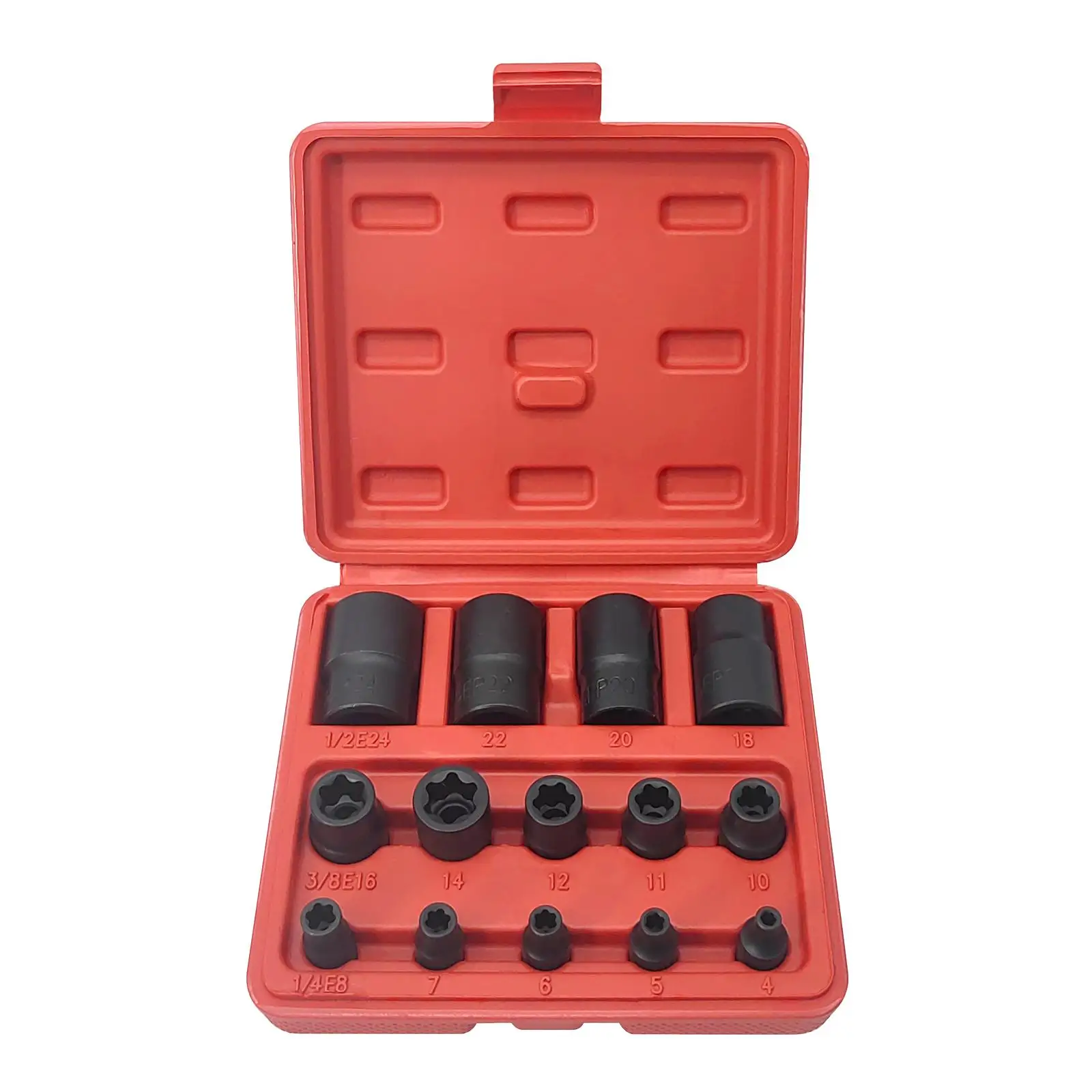 Socket Set, 1/4inch-Socket Set, Steel External Socket Set Portable 1/2inch EP18-Ep24