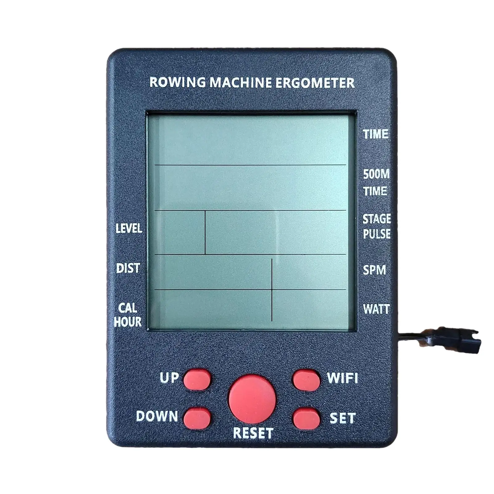 Water Resistance Rowing Machine Counter Speedometer Analytical Instrument Monitor Replacement Part for Gym Stationary Bike Home