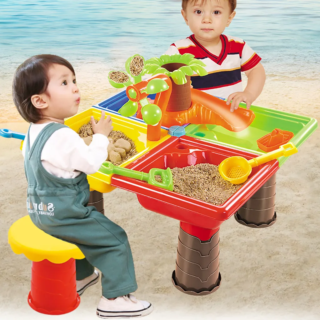 Details about   Sand Table Water Play Kids And Beach Activity Set Outdoor Toy Sandbox New 