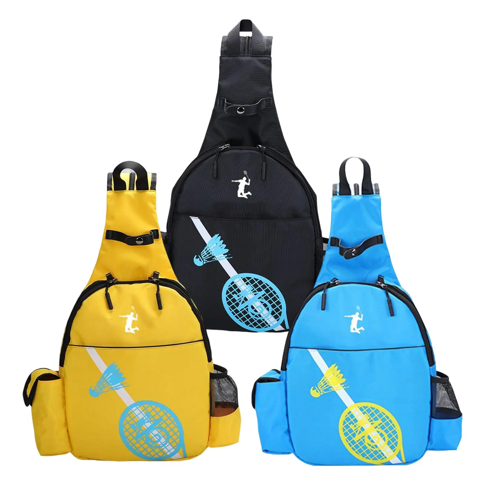 Waterproof Tennis Racquet Bag with Detachable Shoulder Strap for Men Women