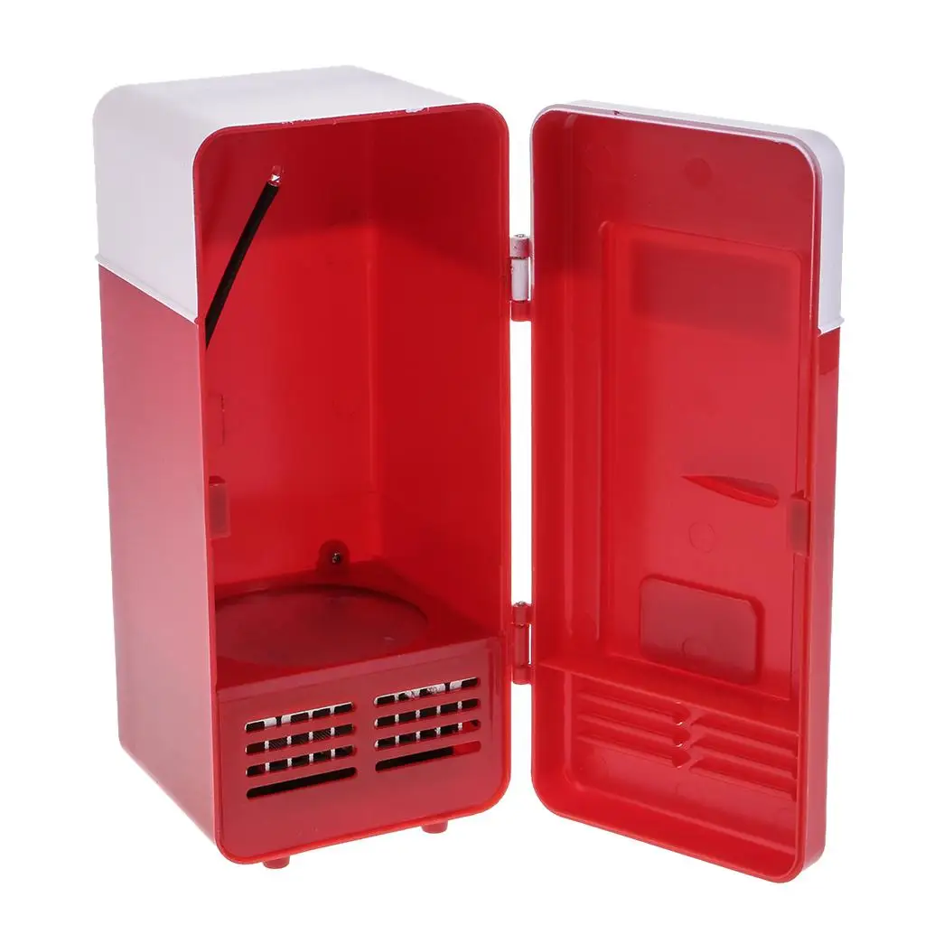 Portable Car Mini Fridge 5V And Cooling USB LED Refrigerator
