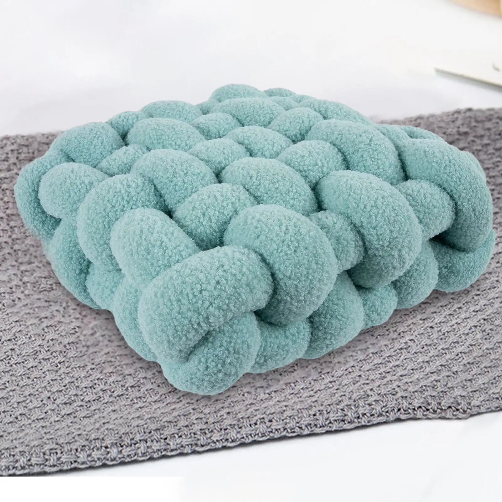 Nordic Design Knot Cushion Creative Soft Ornament Sofa Back Plush Pillow for Restaurant Wedding Bedroom Decorations