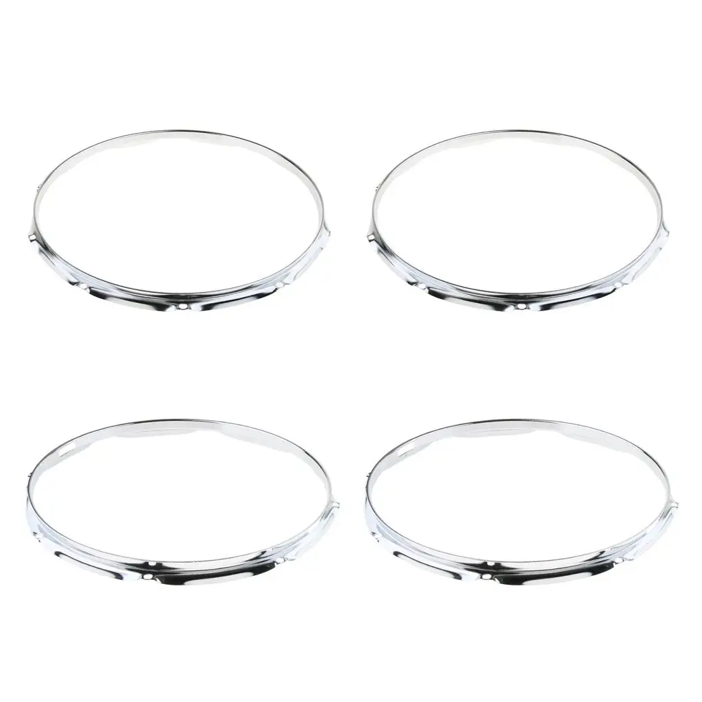 Sunnimix  1 Pair 14inch Drum Hoop Rim Hoops for Drum Set Kit Replacement Parts Thick 1.2mm