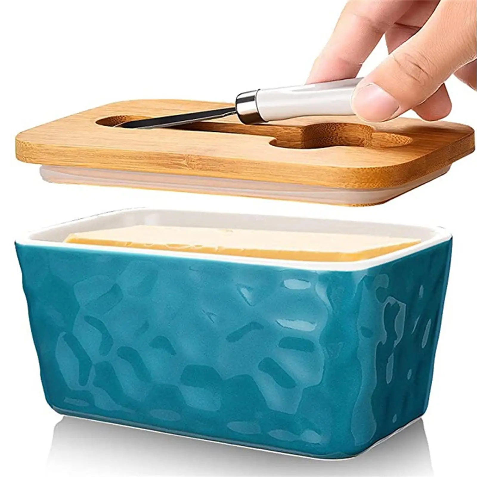 Butter Dish with Sealed Lid Sealing Dish Tray for  Biscuits