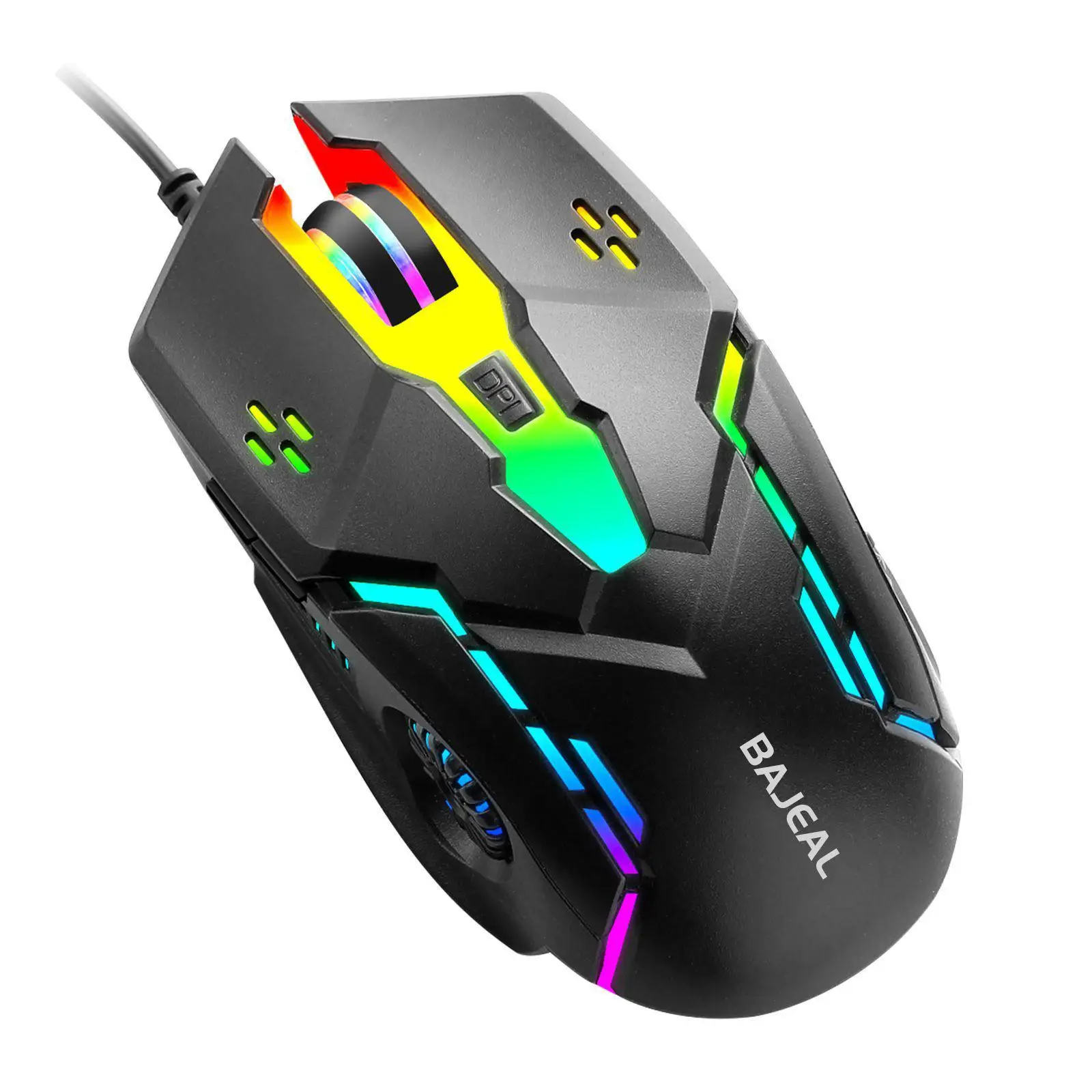 Gaming Mouse Wired RGB Backlit Backlight Breathing Light Universal USB Wired Mice for Laptop PC Work Computer Office Gamer