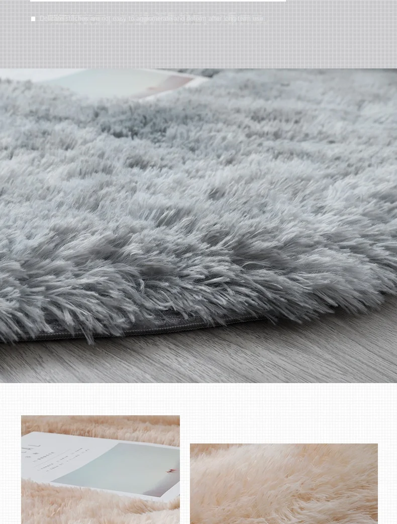 تسوق Super Soft Plush Round Rug Mat Fluffy White Carpets For Living