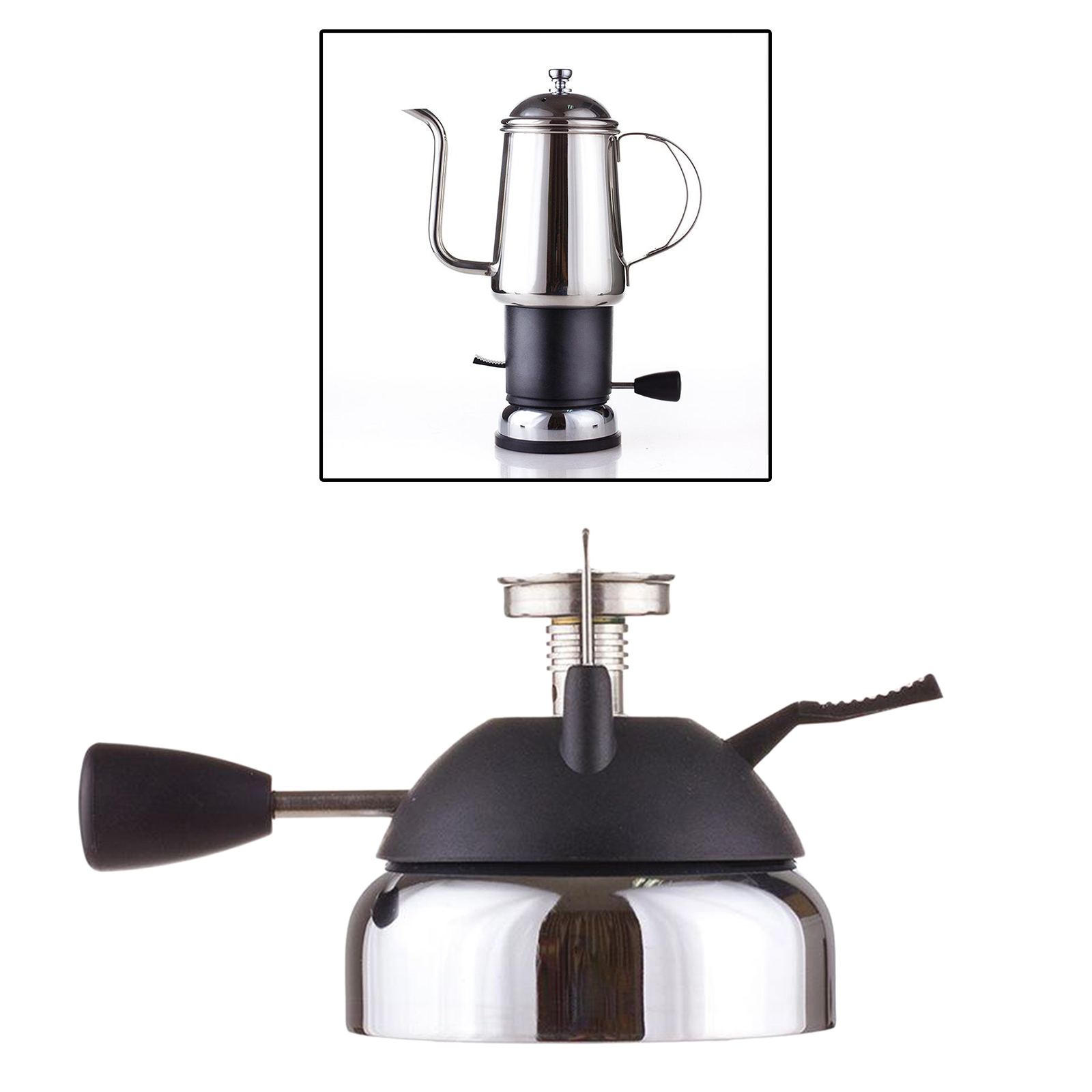  Burner Camping Gas Stove Burner Coffee Espresso Maker for Travel