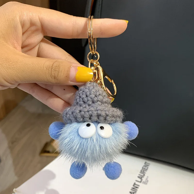 Plush Black Elf Cute Id Holder Keychain Anime Spirited Away Small Briquettes  For Women And Girls Bag Pendant Jewelry Wholesale 230715 From Ping05,  $40.33