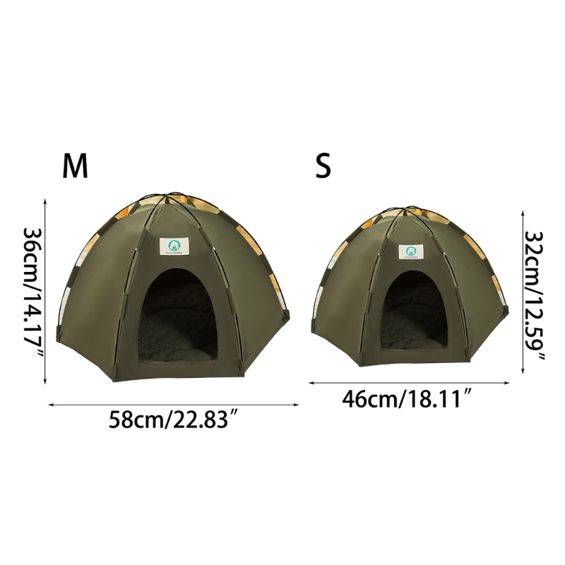 Title 6, Cat Tent Bed General Teepee Half-Closed Cat Hou...