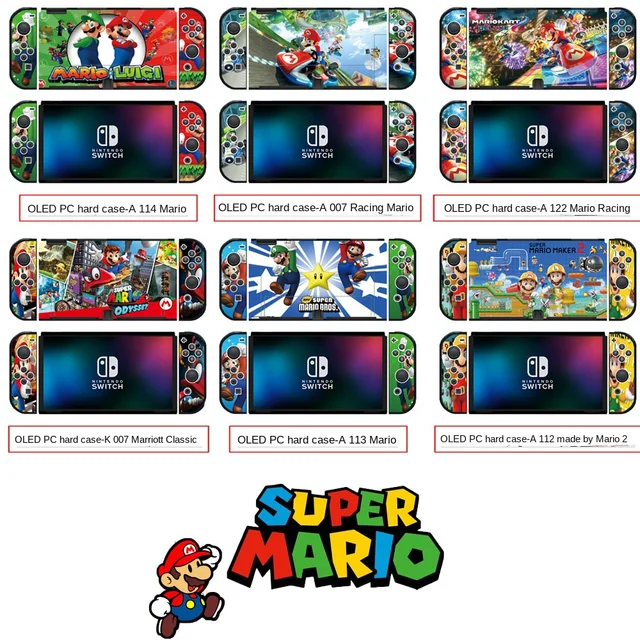 Super Mario Bros Cartoon Switch Case, PC Protetor Shell Duro, Anime Shell,  Acessórios Do Jogo Do Controlador, Oled - AliExpress