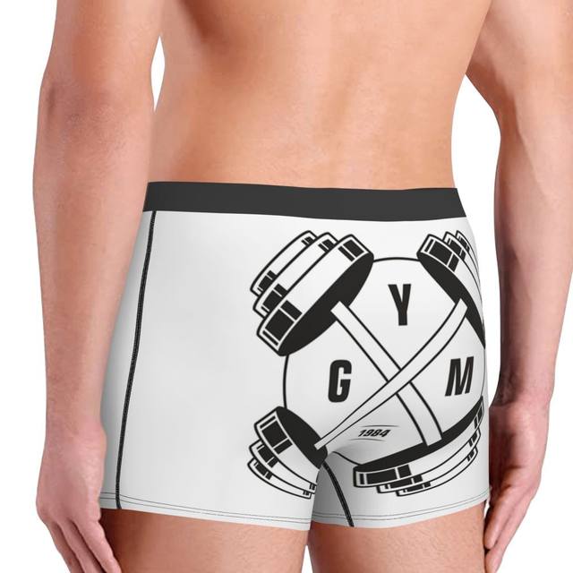 Male Sexy Sparta Gym Logo Underwear Boxer Briefs Men Stretch Sexy Couple  Shorts Underpants - AliExpress