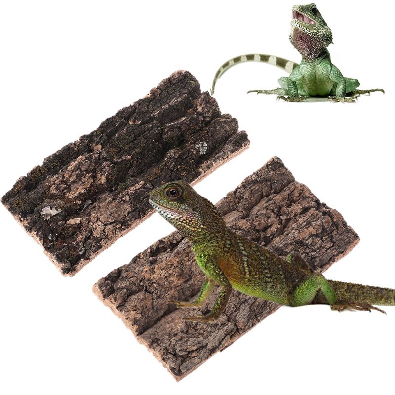 Title 8, new Natrual Flat Cork Bark Reptiles Terrariums ...