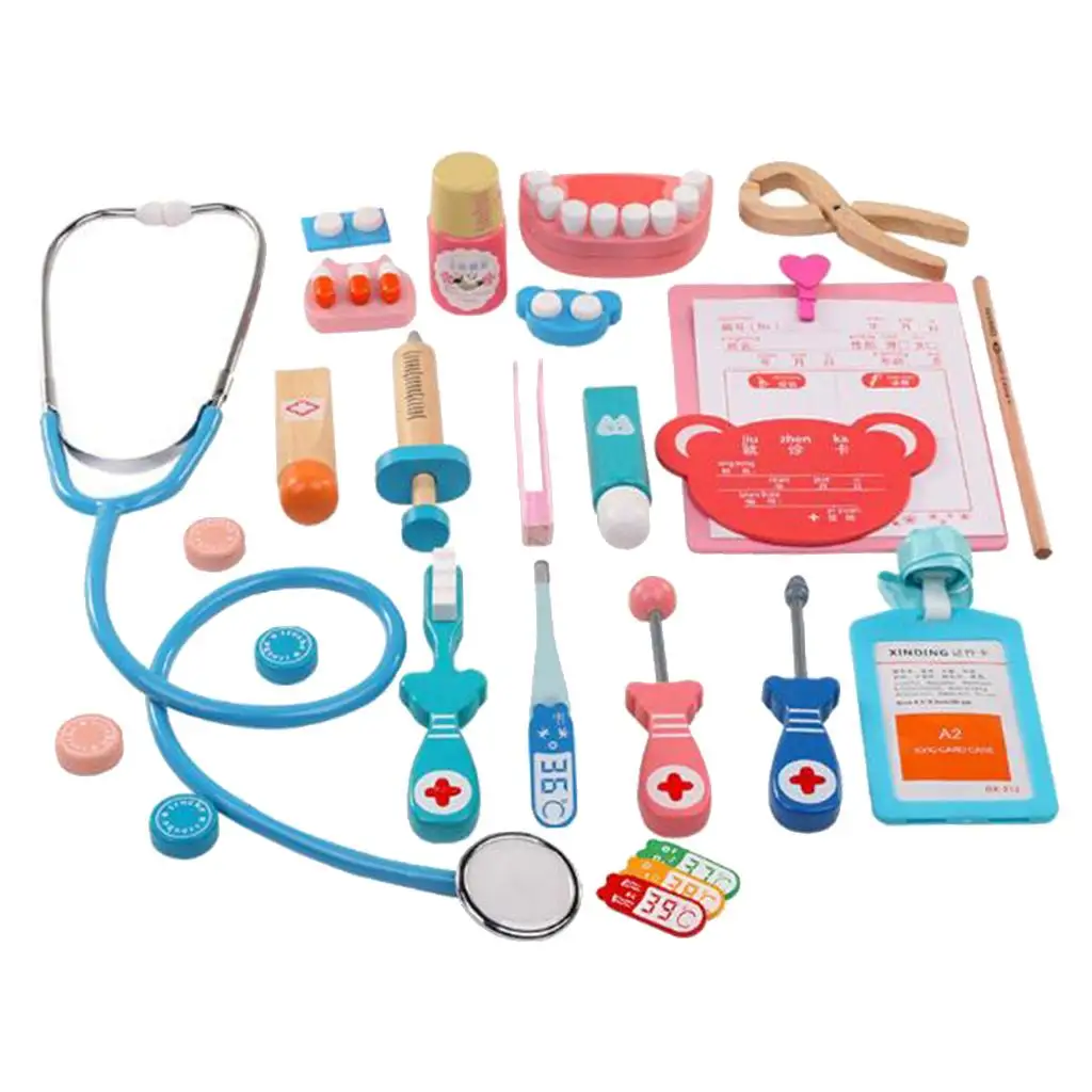 1 Set Kids Doctor Pretend Play Medical Kit Simulation Doctors Playset Nurse Toy Teaching Props
